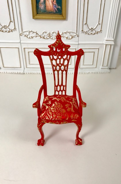 CA039-01 RED ArmChair - 1" Scale